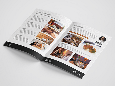 Brochure A4 - ELITE Hotel & Restaurant a4 a4 brochure brand design brand identity branding brochure brochure design creative design flat hotel