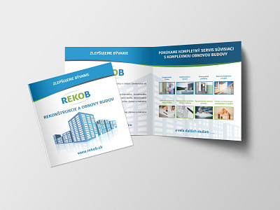 Brochure - Rekob brand design brand identity clever creative design flat typography ui ux