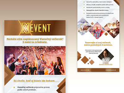 Newsletter - Xevent brand brand design brand identity creative design event flat newsletter ui ux