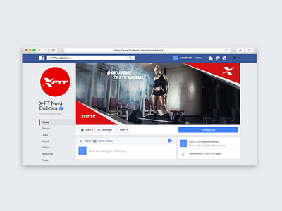 Facebook cover - XFIT Fitness & wellness club