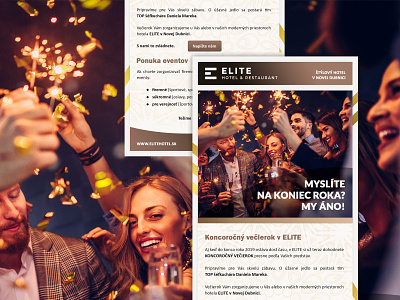 Newsletter - ELITE Hotel & Restaurant creative design hotel newsletter newsletter design restaurant ui ux
