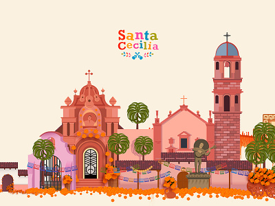 Santa Cecilia - Coco childrens illustration coco illustration mexico pixar vector