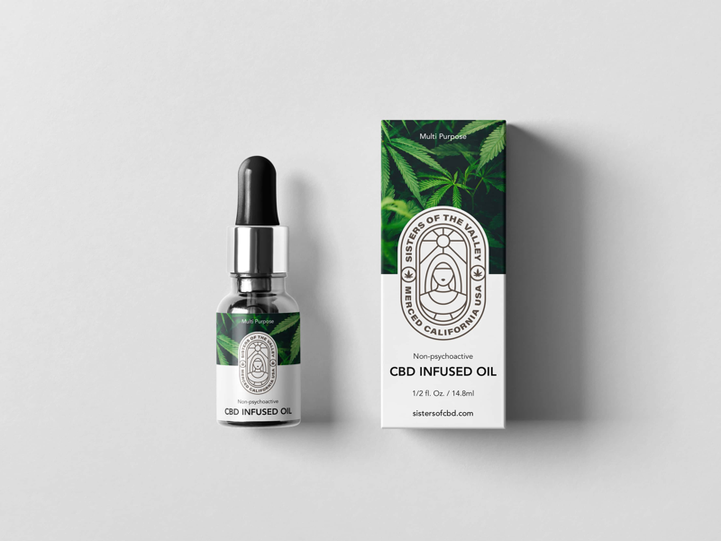 Sisters of the valley packaging design weed cbd branding logo design packaging