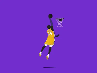 kobe 24 24 basket goat illustration kobebryant lakers nba photoshop