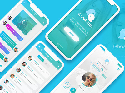 Ghost Chating App app ui ux