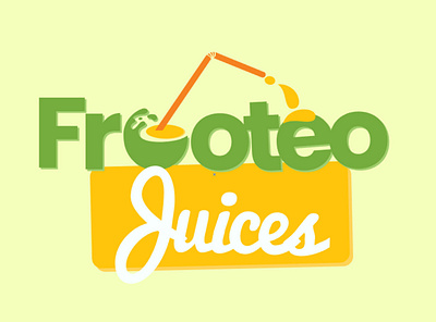 Frooteo Juices creative idea logo logodesign