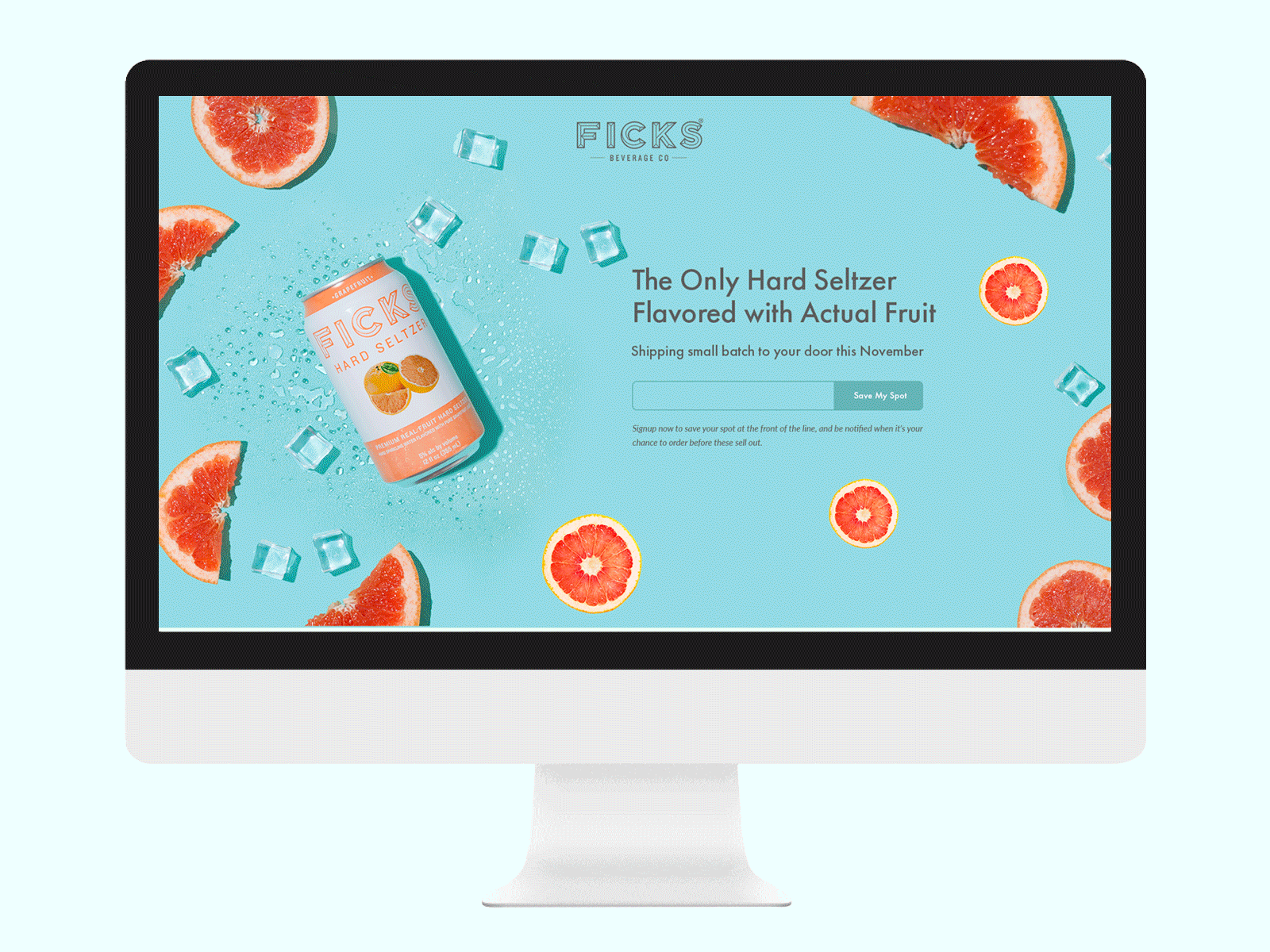 Ficks Landing Page branding creative design packaging ui ux