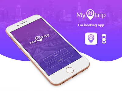 My Trip Car Booking App bookingapp car creative design logodesign ui ux