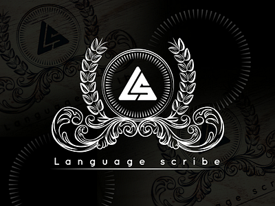 Language Scribe art creative design e commerce logo