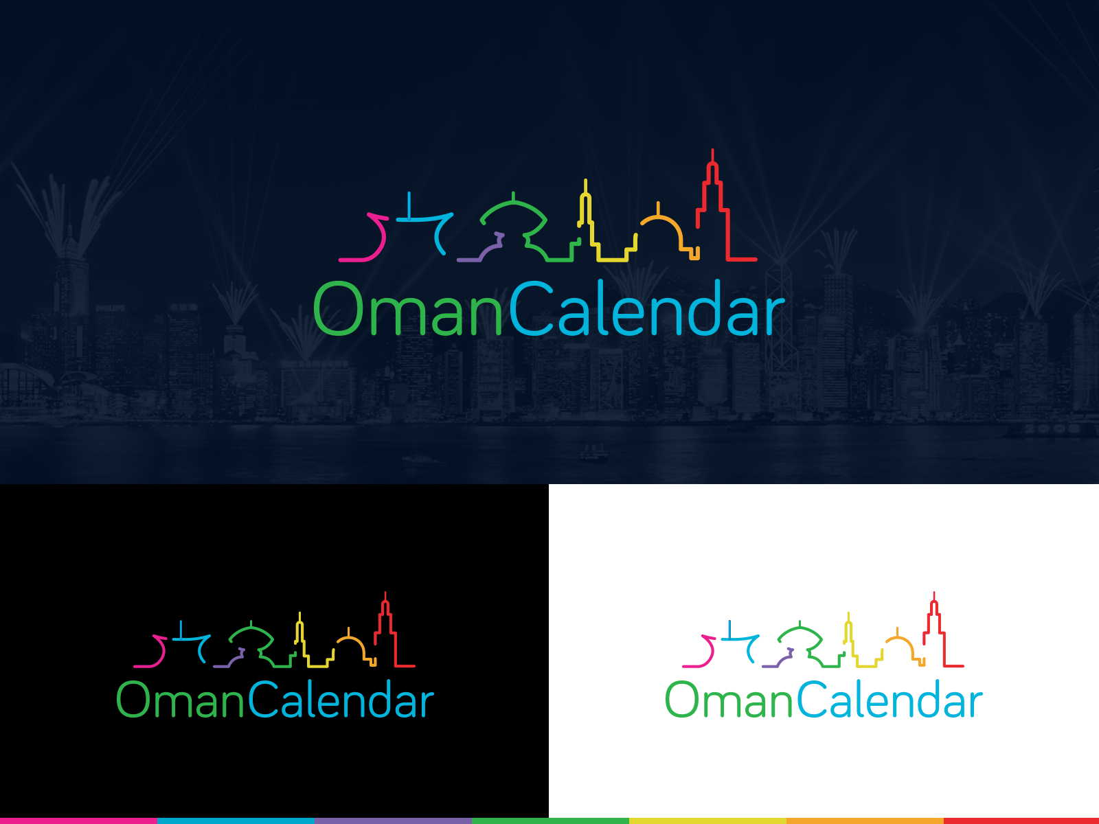 Oman Calendar branding creative idea logo