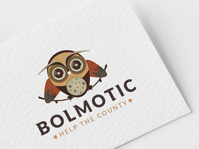 Bolmotic Logo bird creative idea logo typography vector