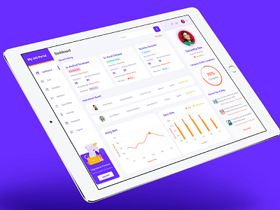 HR Employee Dashboard creative employee ui ux