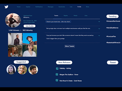 Twitter Profile Redesign
