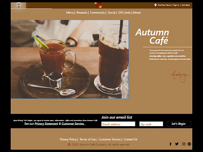 Autumn Cafe Home Page .