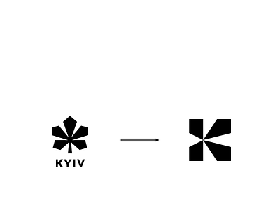 + kyiv → k — evolution branding design graphic design illustration logo typography vector