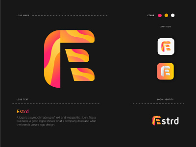 Estrd Logo Design. E letter Logo Design Concept.