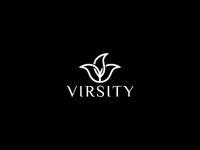 Virsity logo, tulip flower logo app brand identity business logo company logo flower logo icon logo logo mark modern logo tulip vector