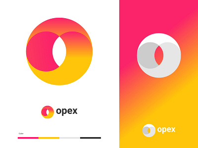 Opex branding logo, O letter logo design.