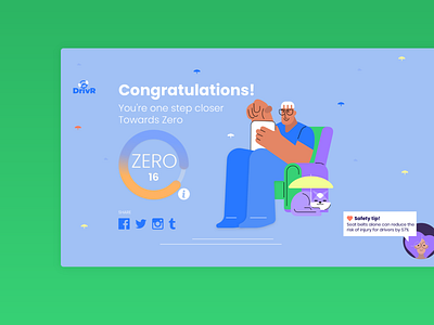 Congratulations Page application colour illustration product typography ui