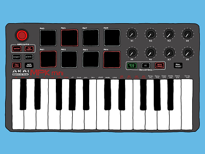 Digital Illustration - Akai MPK