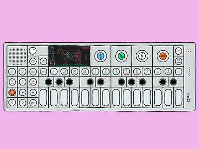 Digital Illustration - Teenage Engineering OP-1