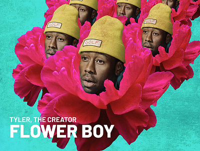 Tyler The Creator's Flower Boy alternative album Cover booklet cd cd artwork cd cover cd design cd packaging design music music art music design photomanipulation photoshop