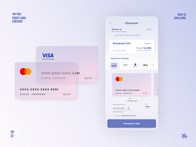 Credit Card Checkout - Daily UI #002 app bank checkout creditcard dailyui debitcard design ecommerce interface interfacedesign payments shopping ui design