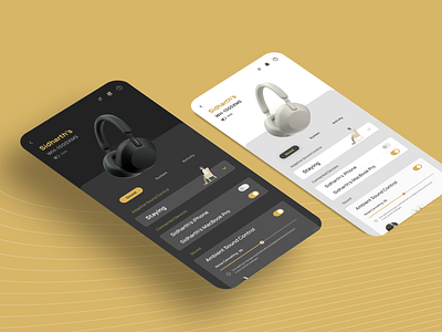 Sony Headphone Connect App - UI Concept
