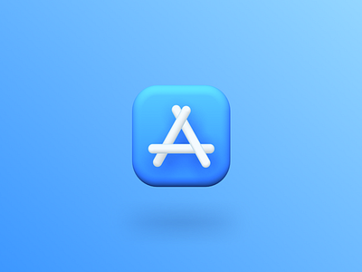 3d icon with Spline - Day 1 - App Store 3d 3d design app blender cinema 4d icon logo modelling render