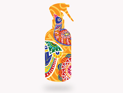 Sanitizer Boishakh boishakh branding desi design digital illustration motifs warm color