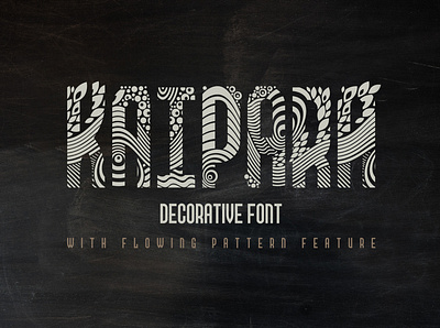 Kaipara Font alphabet creative decorative design font lettering style type typeface typography vintage