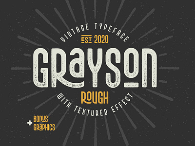 Grayson Rough font and graphics