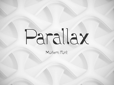 Parallax font and graphics alphabet decorative design font lettering logo style type typeface typography