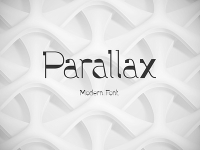 Parallax font and graphics