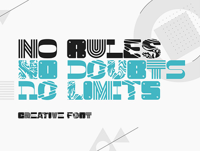 No Rules font alphabet decorative design font lettering modern style type typeface typography