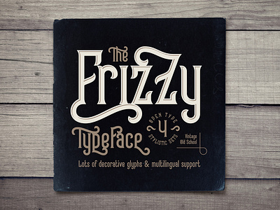 Frizzy vintage font