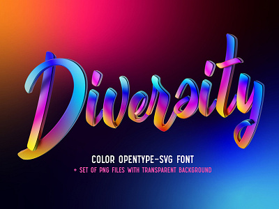 Diversity – Color Bitmap Font