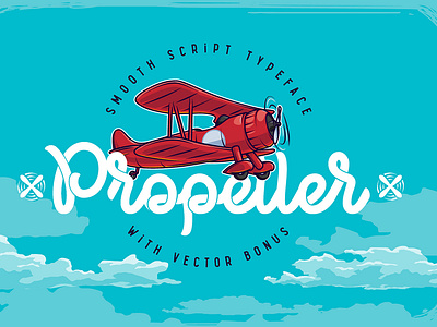 Propeller Font abc alphabet calligraphy design doodle english font graphic handwritten letter print script sign style symbol travel type typeface typescript typography