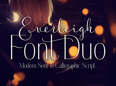 Everleigh Font Duo abc alphabet decorative design font lettering text type typeface typography