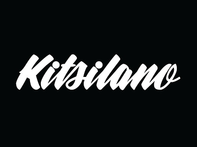 'Kitsilano' Hand Lettering adobe illustrator custom lettering custom type hand lettering lettering logo procreate type vector
