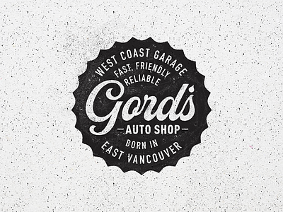 Gord’s Auto Shop brand refresh brand update branding design illustration logo photoshop texture