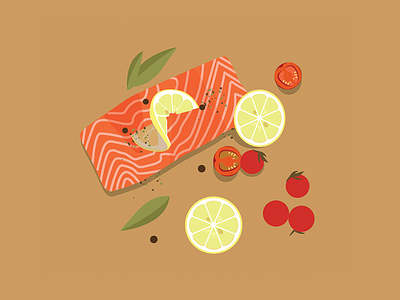food design flat food illustration vector
