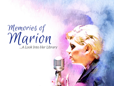 Memories of Marion Benefit Poster