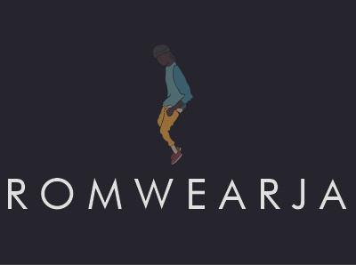 RomWearJa branding illustration logo