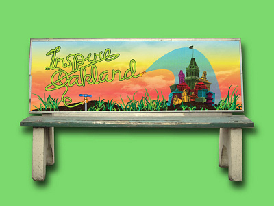 Inspire Oakland! Bench benchad contest illustrator public art