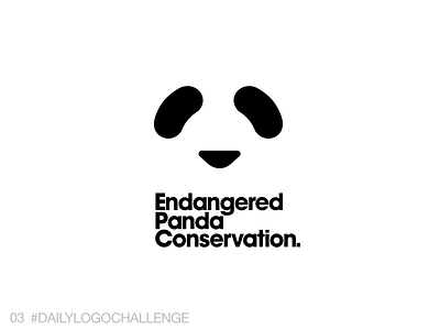 Daily Logo 03/50: Panda dailylogochallenge logo