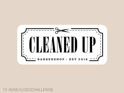 Daily Logo 13/50: Barbershop dailylogochallenge logo