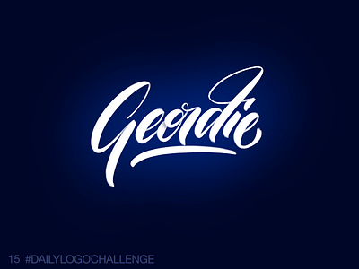 Daily Logo 15/50: Hand Lettering dailylogochallenge handlettering