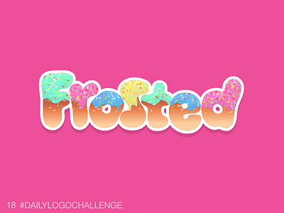 Daily Logo 18/50: Cupcake cupcake dailylogochallenge donut frosting logo sugar