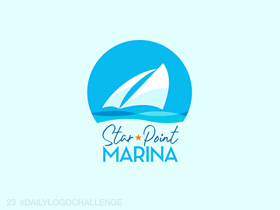 Daily Logo 23/50: Boat dailylogochallenge logo marina yacht